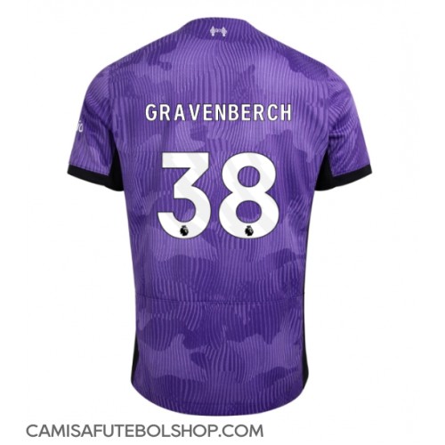 Camisa de time de futebol Liverpool Ryan Gravenberch #38 Replicas 3º Equipamento 2023-24 Manga Curta